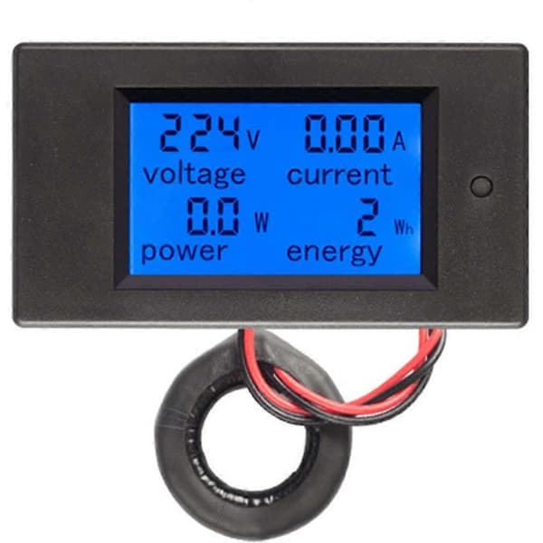 Digitalt Multimeter AC 80-260V 100A PZEM061 LCD Display Digital Strøm Spænding Effekt Energi Multimeter Amperemeter Voltmeter med Strømtransformator CT_Bi