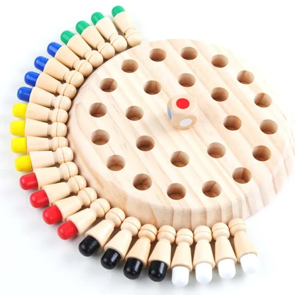 Barns färgminne schackbräde Pedagogiska leksaker 1pc