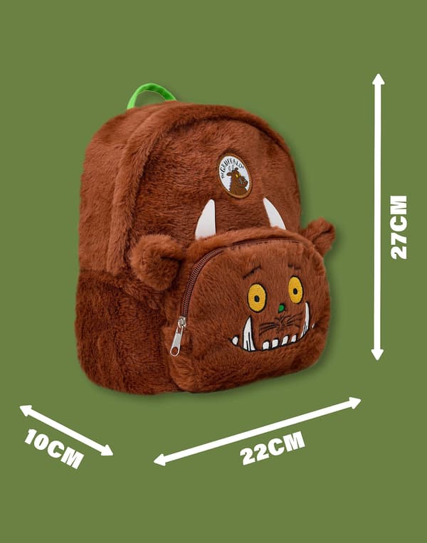 Gruffalo & Vänner Unisex Barnryggsäck Brun 3D Nyhet Ansikte -_Bra saker Brown One Size
