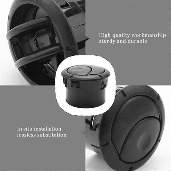 4 stk. Luftkonditioneringsventilationsgitterdæksel 8200212480 til Duster Master Sandero Opel 8200464605 A_Bra saker BlackSilver