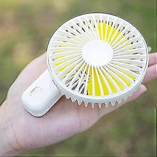 USB Sammenfoldelig Lommeventilator - Batteridrevet - Til Soveværelse, Skrivebord, Udendørs - USB-kabel Inkluderet - Mintgrøn