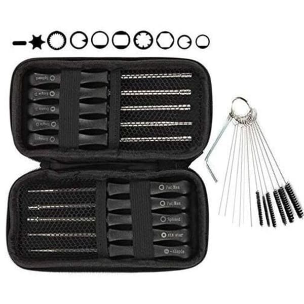 Carburetor Screwdriver Set, 10 Pieces + EVA Case + Cleaning Brush, Carburetor Adjustment Tool Set, Carburetor Tool