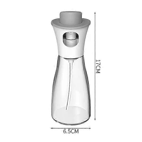 Oljeflaska med sprayfunktion i glas, vit, 150 ml