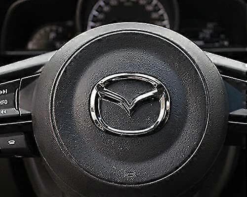 Krom Sølv Bil Ratt Emblem Logo Merke for Mazda 3 6 CX-3 CX-5 CX-9