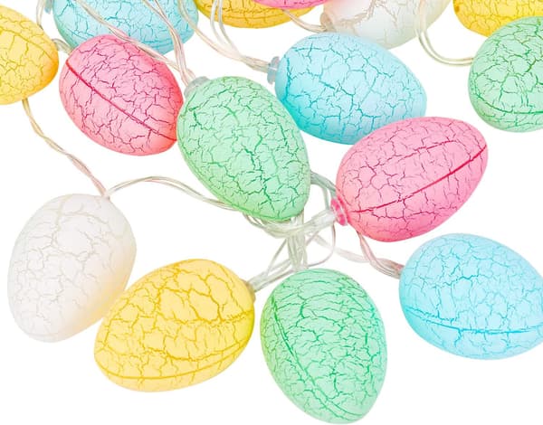 Easter Egg String Lights | Battery Operated Fairy Lights | 10 Lights Easter Decoration | Perfect for Spring and Bedroom Decorations