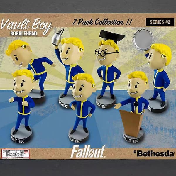 Fallout 4 Fallout Boy Q version 7 bobbleheads Vault Boy dockor i ask_Billiga presenter barter