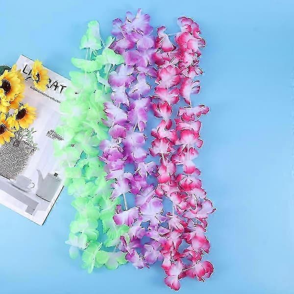 Hawaii blomsterkrans i tøy til festdekorasjon