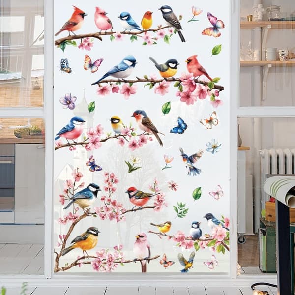 Easter Window Clings Reusable Static Decals for Home School Office Party Spring Holiday Decor