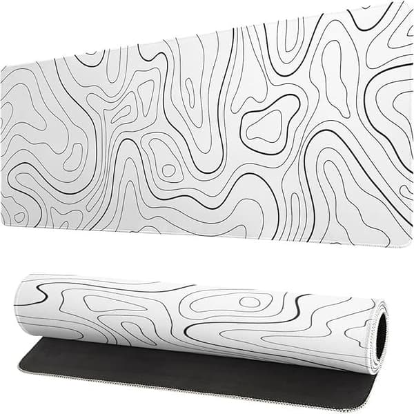INF Large Mouse Pad Desk Pad White S White M