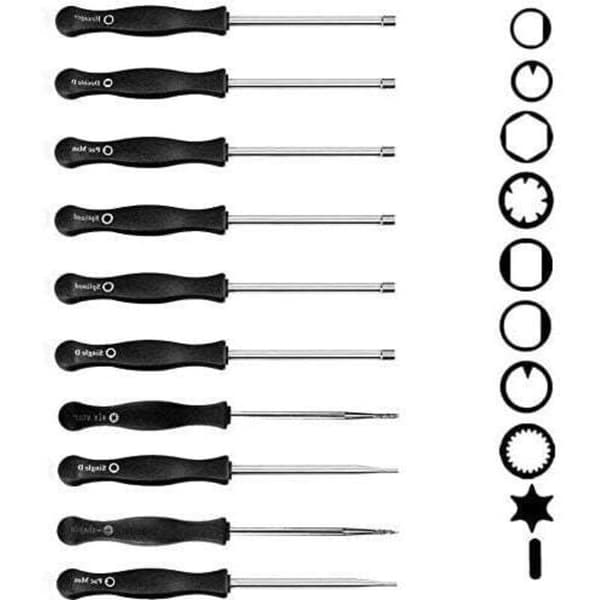 Carburetor Screwdriver Set, 10 Pieces + EVA Case + Cleaning Brush, Carburetor Adjustment Tool Set, Carburetor Tool