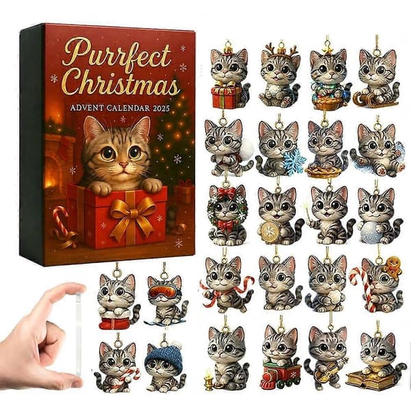 Høj kvalitet Den Perfekte Julekalender Julekalendere Til Jul Cat 1pcs