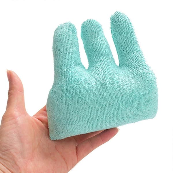 Fingerkontrakturkudde, kon med fingerseparator handgrepp handflatsgrepp pad_Billiga presenter blue
