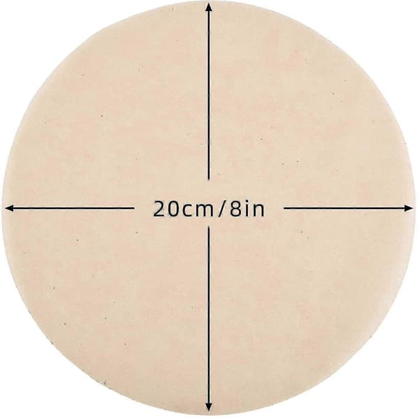 100 stk. runde bakepapir – 8 tommer non-stick fettsikkert bakepapir for grilling og matlaging