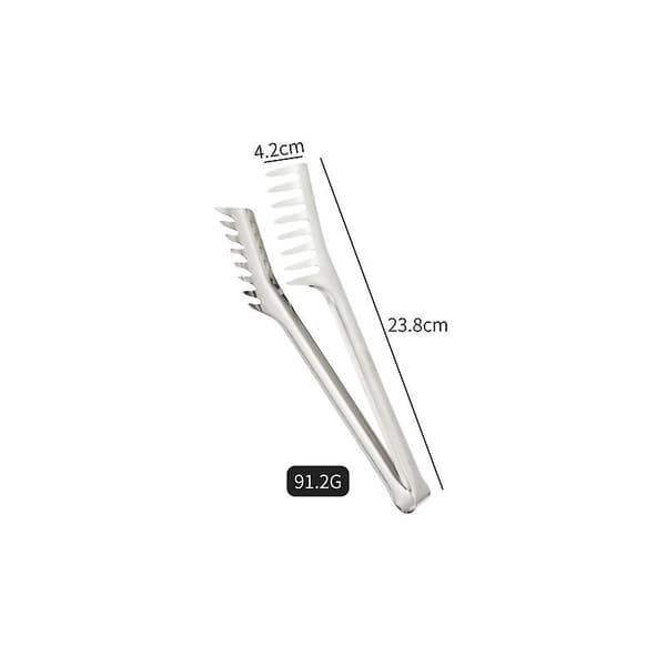 2 stk. Spaghetti Tænger, Spaghetti Tænger i Rustfrit Stål, Spaghetti Køkkentænger i Rustfrit Stål, Pasta Tænger, Spaghetti Tænger, Rustfrit Stål Kit_