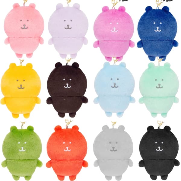 Self-deprecating Bear Pendant Plush Toy Doll Cartoon Bag Keychain black
