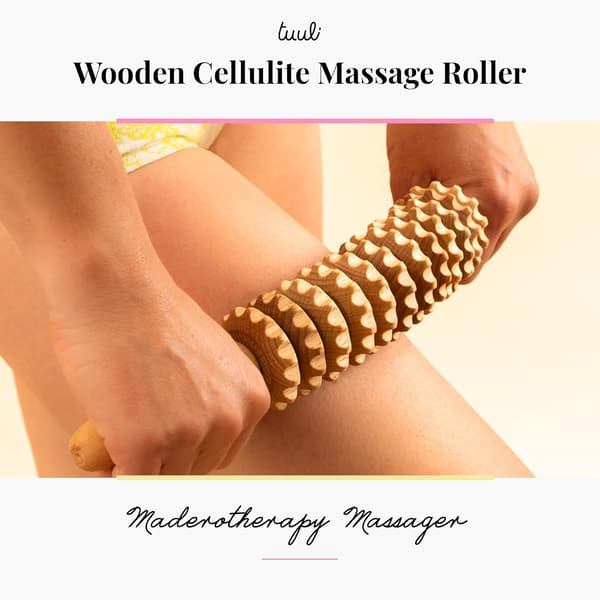 Anticellulit-tilbehør Massagerulle Træ Lår Massager Værktøj