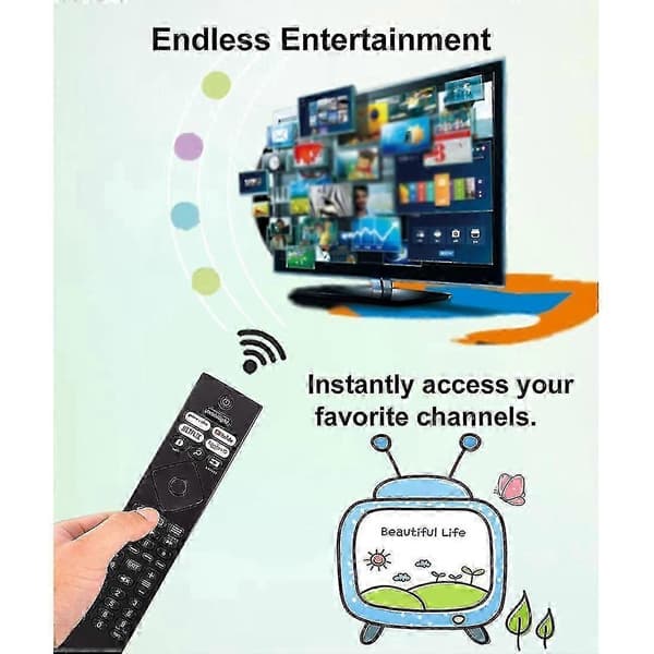 Philips Ambilight 4k Ultra HDR OLED Android Smart TV Fjernkontroll Erstatning_Spesialtilbud