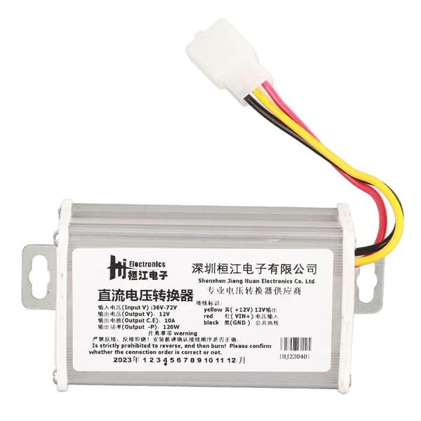 DC 36V-72V till 12V 10A 120W omvandlare transformator för elscooter