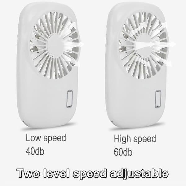 Håndholdt ventilator ventilator Mini bærbar ventilator genopladelig USB lav White