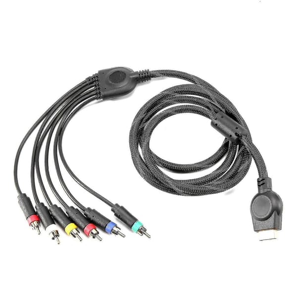 Komponentkabel för PS2/PS3 1,8 m, högupplöst spelkabel för PS2/3