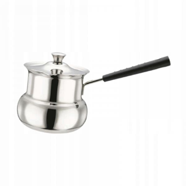 Turkish Coffee Pot for Induction Cooktops with Handle, Drum-shaped, 180ml