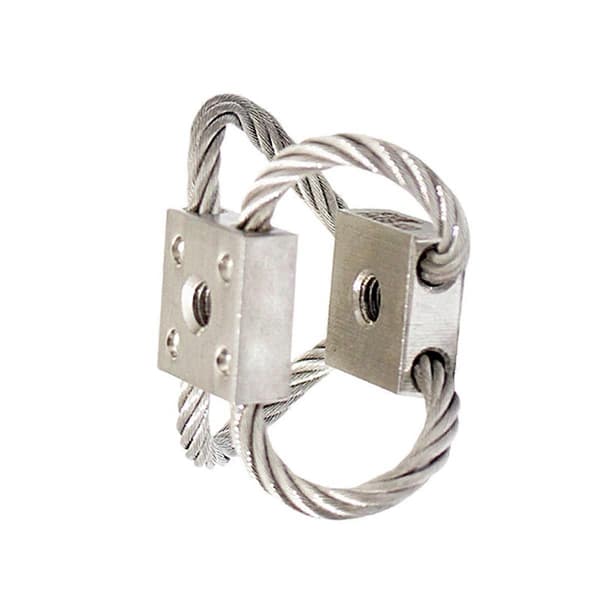 1 stk. luftfotografering støddæmper wire anti-vibrations kamera gimbal PTZ støddæmper til FPV Quadc_Kvalitetsgåvor Silver