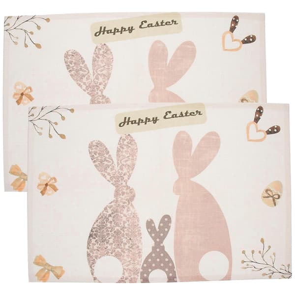 2 st Påskhare Placemats Vårhelg Placemats Bondgård Bordsdekoration