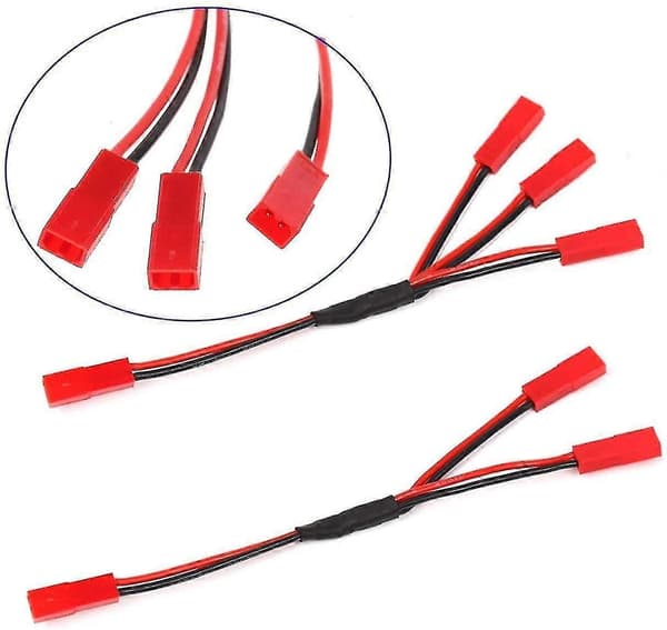 6 stk. Jst Splitter Jst Han Hun Y Kabel Rc Jst Y Adapter Parallel Sele JstOverraskelsesgave
