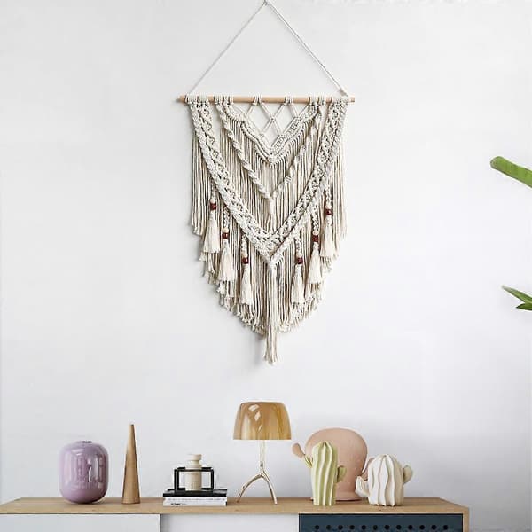 Makrame Väggbonad, Makrame Väggkonst - Chic Boho Handvävd Tapet, Makrame Väggbonad, Handgjord Makrame, Bohemisk Vävd Tapet, Boho Tapet