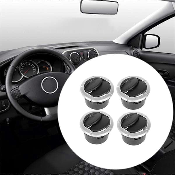 4 st Luftkonditioneringsventilationsgaller 8200212480 för Duster Master Sandero Opel 8200464605 A_Bra saker BlackSilver