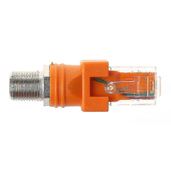F Hun Til Rj45 Han Koaksial Tønde Koblingsadapter Rj45 Til Rf Stik Konverter