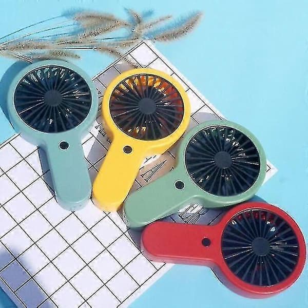 USB-opladning Lille ventilator Bærbar udendørs mini håndholdt ventilator (olivengrøn)