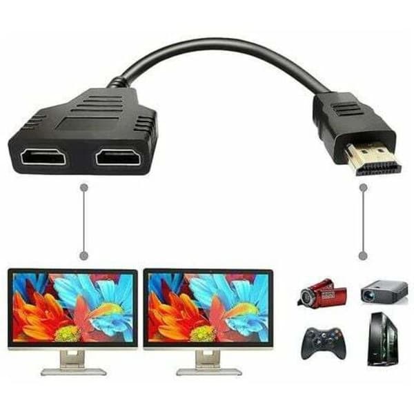 HDMI Splitter Adapterkabel HDMI SPLITTER 1 IND 2 UD HDMI HAN