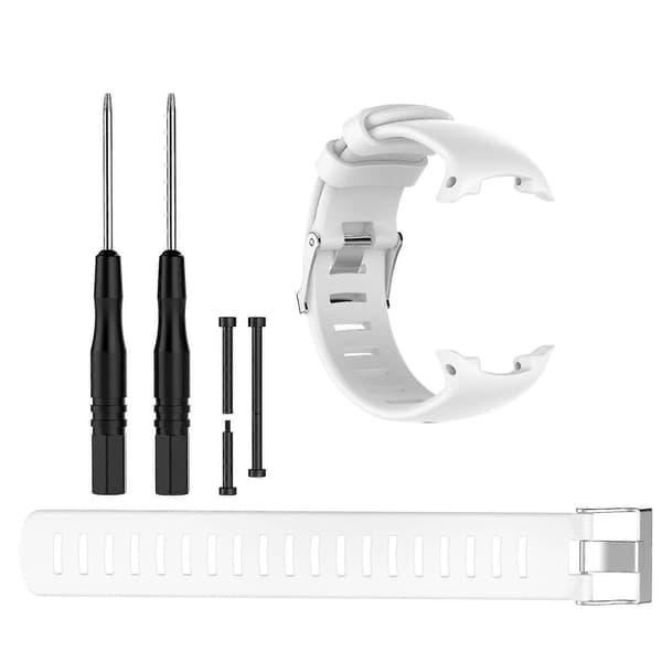 Kellon ranneke Suunto-d4 D4i-novo silikoninen ranneke kellon rannekoru yllätyslahja White