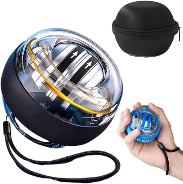 Gyro Ball Håndtræner med tæller & LED, Håndledsbold Grebstræner til håndled & underarm