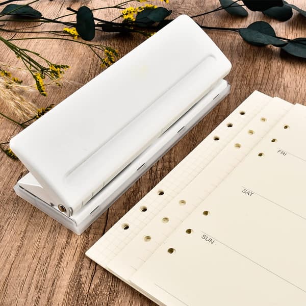 Adjustable Small Hole Puncher 6 Hole Punchers, Capacity 6 Sheets/70g