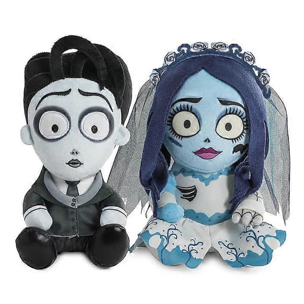 Korkealaatuinen Corpse Bride - Victor ja Emily Phunny Pehmopaketti 25cm