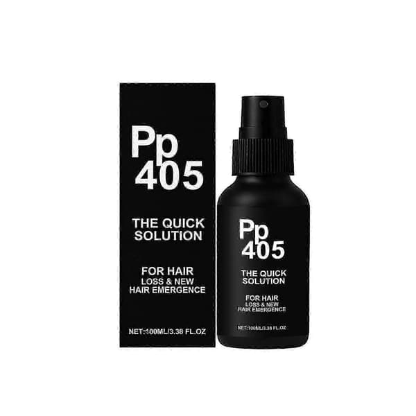 1-3X PP 405 Hårvækstspray, Behandling mod hårtab, Hurtigt absorberende og ikke-fedtende, Til alle hårtyper 2Pcs