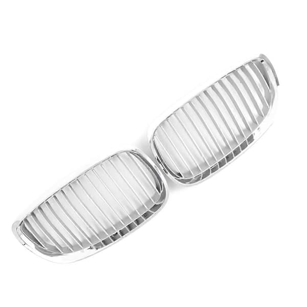Bilgrill Front Nyregrill Racing Griller for 3-serie 2-dørs E92 E93 2006-2009 51137157277 51137157278 Silver Plated