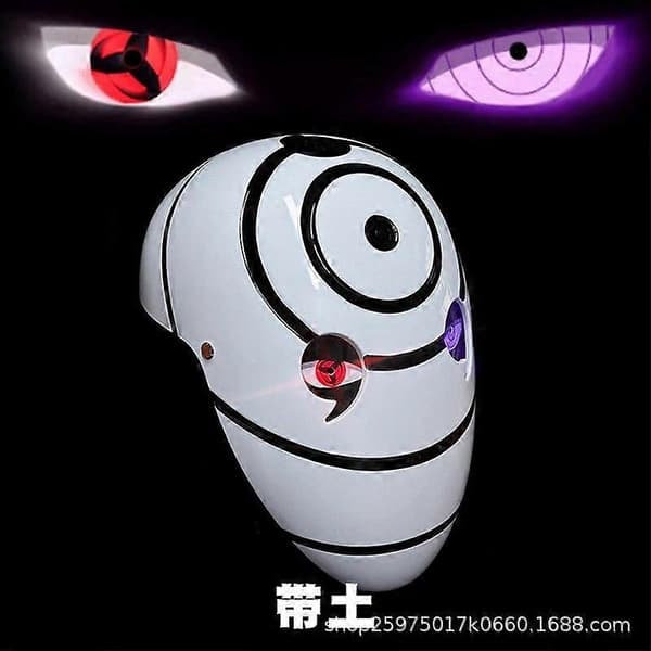 Valaiseva Sharingan Cosplay Rekvisiitta Obito Kypärä Naamio_Edulliset Lahjat 5