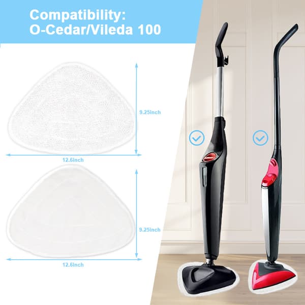 2025 Brand New 6-Pack Compatible with Vileda Steam Mop Replacement Covers - High Quality