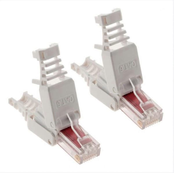 10-pack RJ45 CAT 6 verktygsfria kontakter