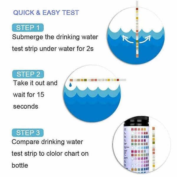 14 i 1 Beste Teststrimler for Vannhardhet, Pålitelig Element for Testing av Vannkvalitet i Basseng, Spa, Akvarium, Drikkevann_Bra saker