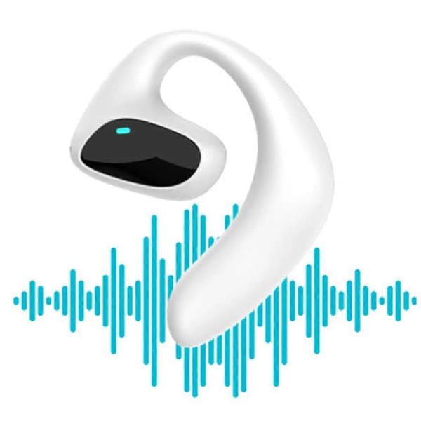 Trådløst Bluetooth-headset Intelligent stemmeoversættelse Flersproget headset Realtidsoversættelse White