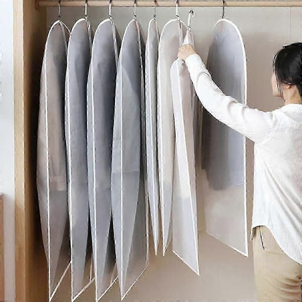 5-delat transparent plaggpåse-set, 60x120cm andningsbart tyg