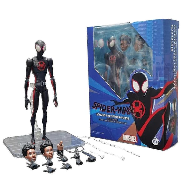 För Barn Tamashii Nations Spider-man Miles Morales 15 cm Actionfigur