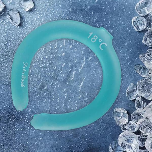 Halskylrör Halskylare Sommar Handsfree Kylfrys För Vandring Blå