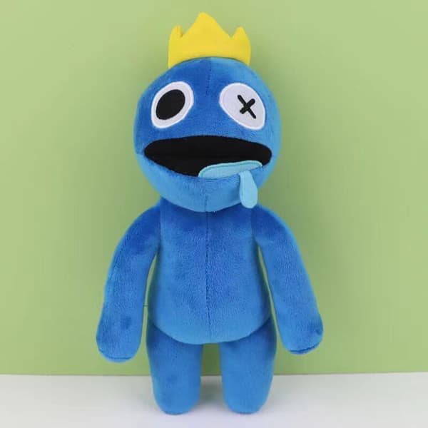 Rainbow Friends Roblox spil periferi plyslegetøj gavedukker 3D Blue Fat Guy