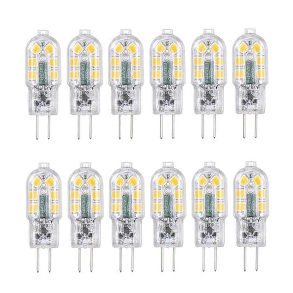 Tomshine G4 LED-pærer 12-pak varm hvid