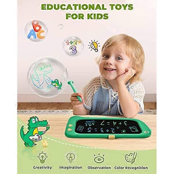 Børnetablet (grøn), legetøj til 3 år, LCD tegnetablet_Specialerbjudanden